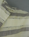 collar detail, vintage 50s novelty weave striped pajamas