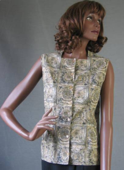 1950s atomic print vintage summer shirt
