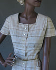 Women's 50s Dress Peekaboo Embroidered Summer Vintage Medium Wildman VFG