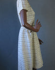 Women's 50s Dress Peekaboo Embroidered Summer Vintage Medium Wildman VFG