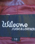 70s leather blazer label, Wilsons Suede & Leather