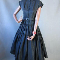 vintage 50s New Look Cocktail dress LBD Little Black Dress