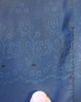 another view of worn flocking on bodice of 50s party dress