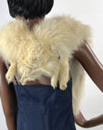 30s Vintage Arctic White Fox Fur Stole Double Pelt Bridal Fur VFG