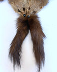 Vintage Fur Pelt Stole Wrap Shawl Brown Marten or Mink 3 Pelts VFG