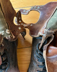 M43 Men's Vintage Army Boots Double Buckle WW2 40s 9D