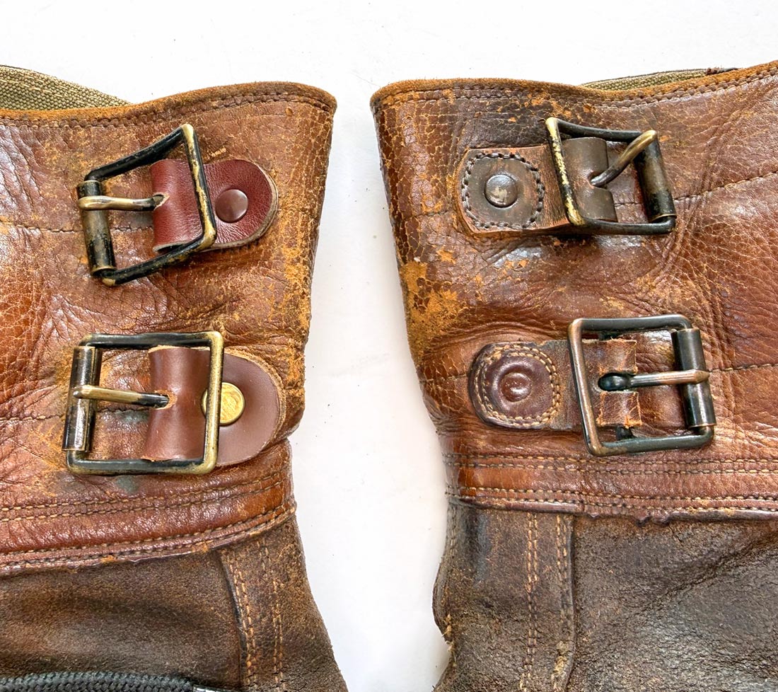 M43 Men's Vintage Army Boots Double Buckle WW2 40s 9D