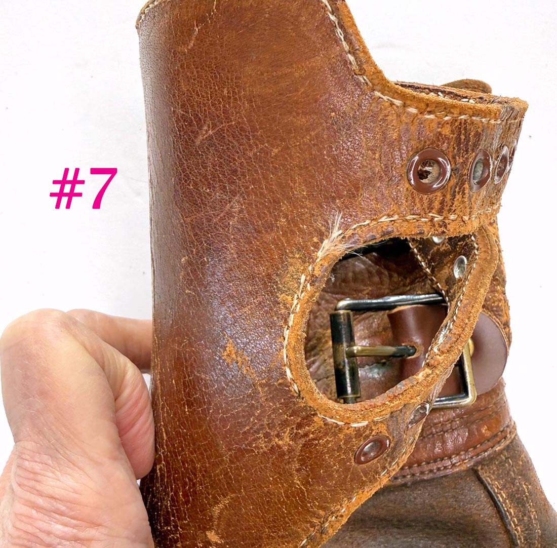 M43 Men's Vintage Army Boots Double Buckle WW2 40s 9D