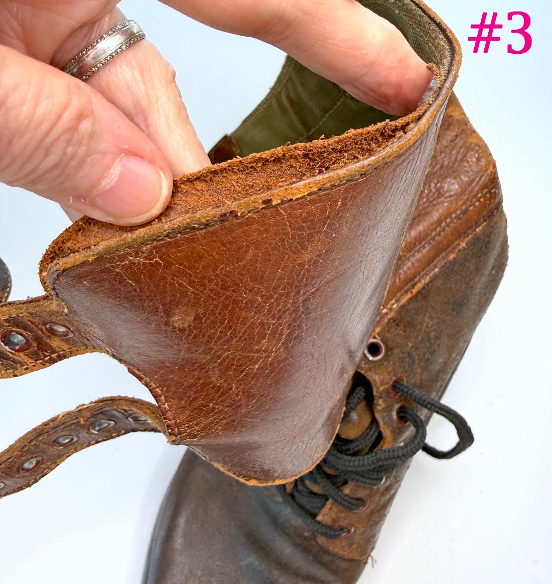 M43 Men's Vintage Army Boots Double Buckle WW2 40s 9D