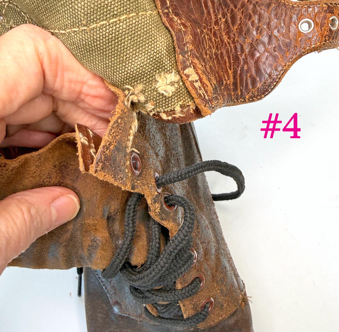 M43 Men's Vintage Army Boots Double Buckle WW2 40s 9D