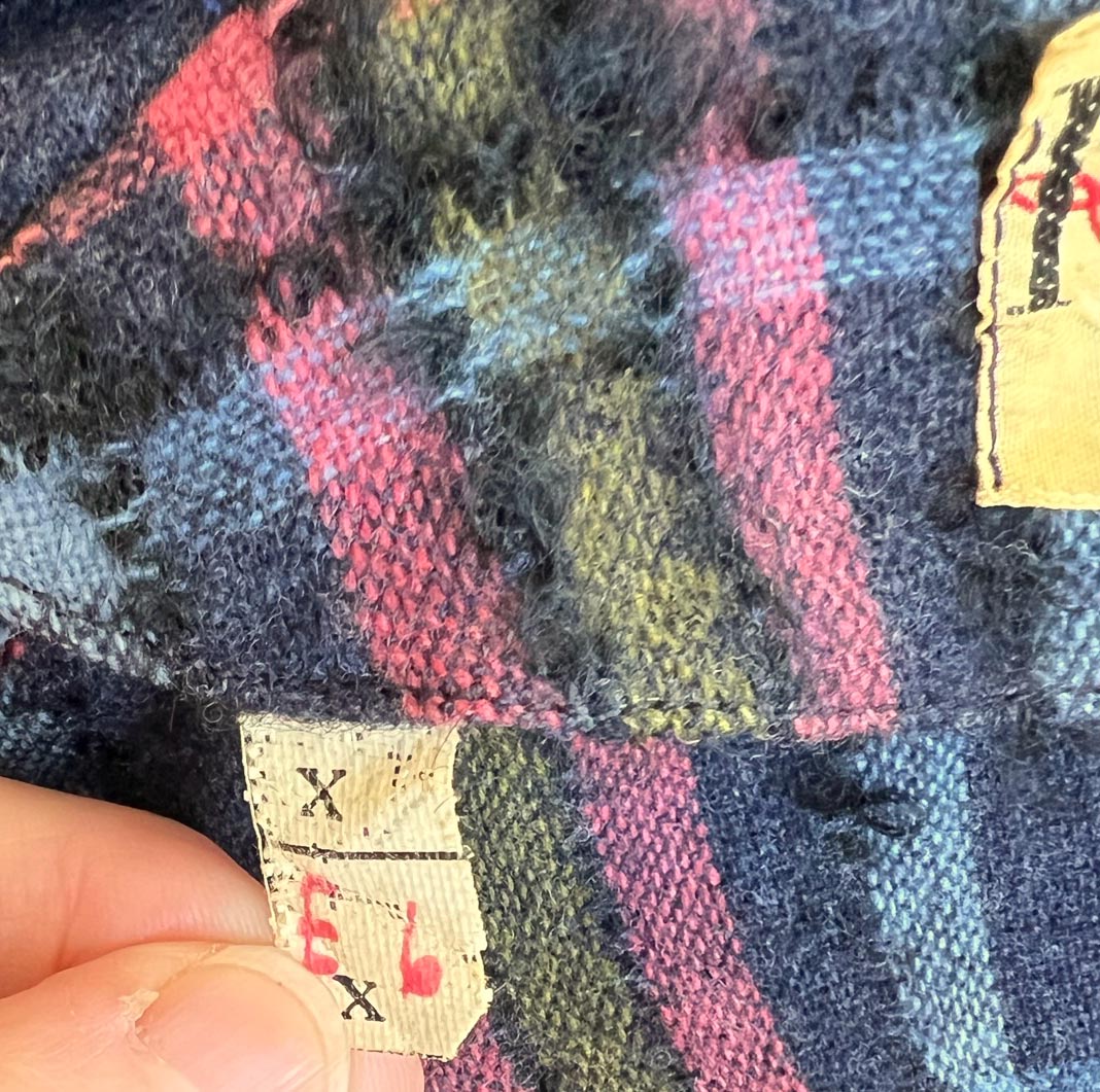 50s Vintage Day Dress Novelty Plaid Diagonal 60s Jewel Tones Small R&amp;K Originals VFG