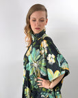 70s Caftan Vintage Mega Floral Jersey Alice of California VFG