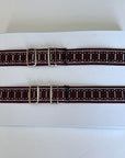 Vintage 20s Elastic Sleeve Garters Gatsby NWOT 30s Maroon & Gray Peaky Blinders VFG