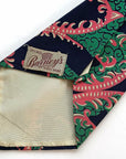 40s Wide Necktie Op Art Vintage Escher-Style Horses Novelty Print Barney's Chicago VFG