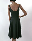 Vintage 90s Y2K Tank Dress Fit & Flare Large Betsey Johnson VFG