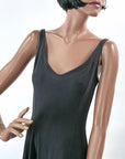 Vintage 90s Y2K Tank Dress Fit & Flare Large Betsey Johnson VFG