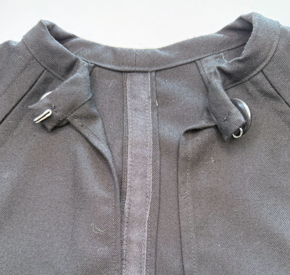Edwardian Wool Cape Antique Unisex Coat 1900s Vintage Country Wear VFG