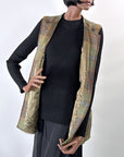 90s Plaid Tunic Vest Waistcoat Gilet Irish Wool House of Bruar VFG