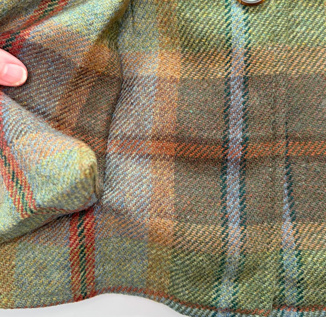90s Plaid Tunic Vest Waistcoat Gilet Irish Wool House of Bruar VFG