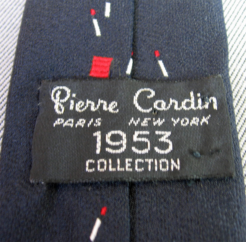 Vintage Skinny Neck Tie Pierre  Cardin Fire Bug Matches VFG