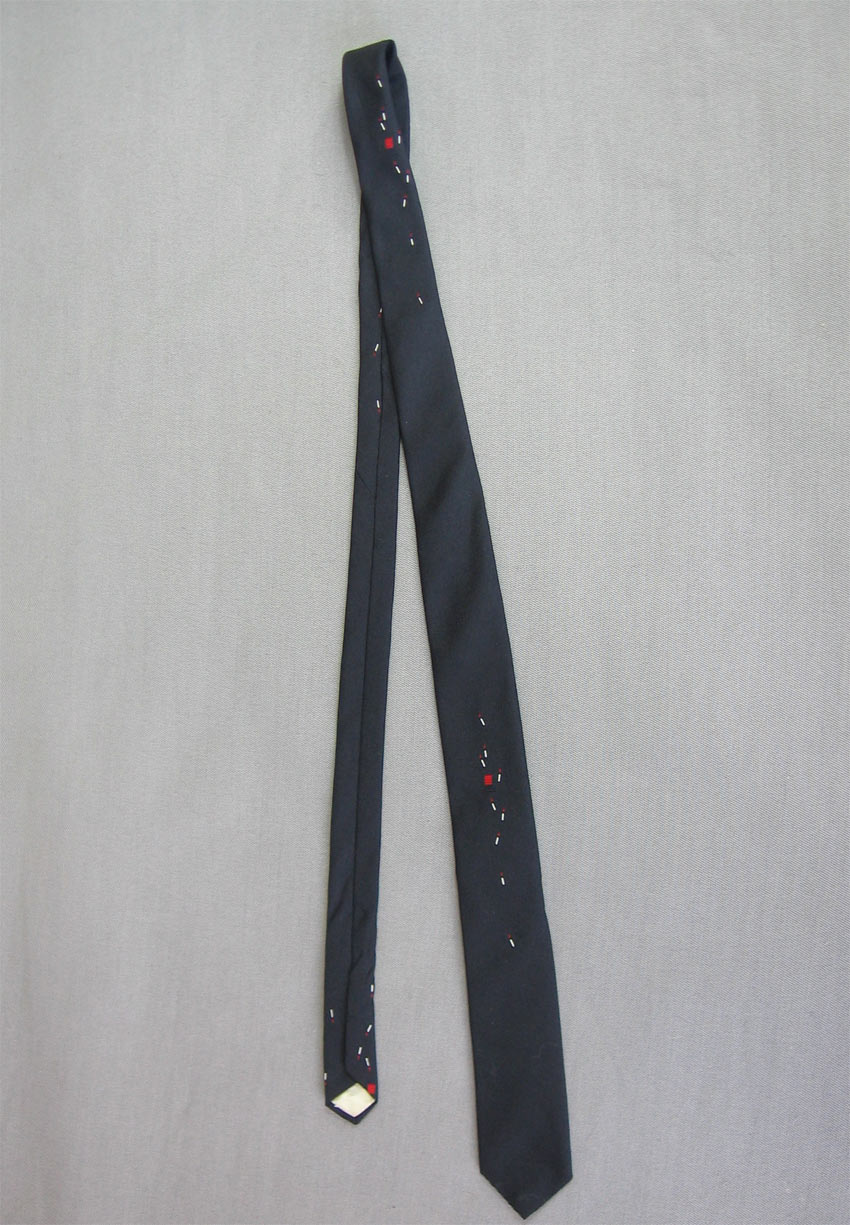 Vintage Skinny Neck Tie Pierre  Cardin Fire Bug Matches VFG