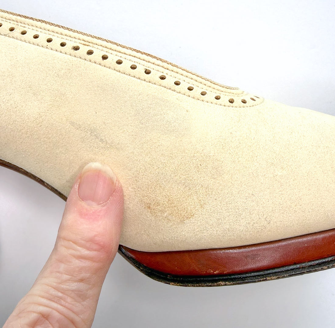 40s Spectator Peeptoe Heels Vintage Slingback Shoes Carmo VFG
