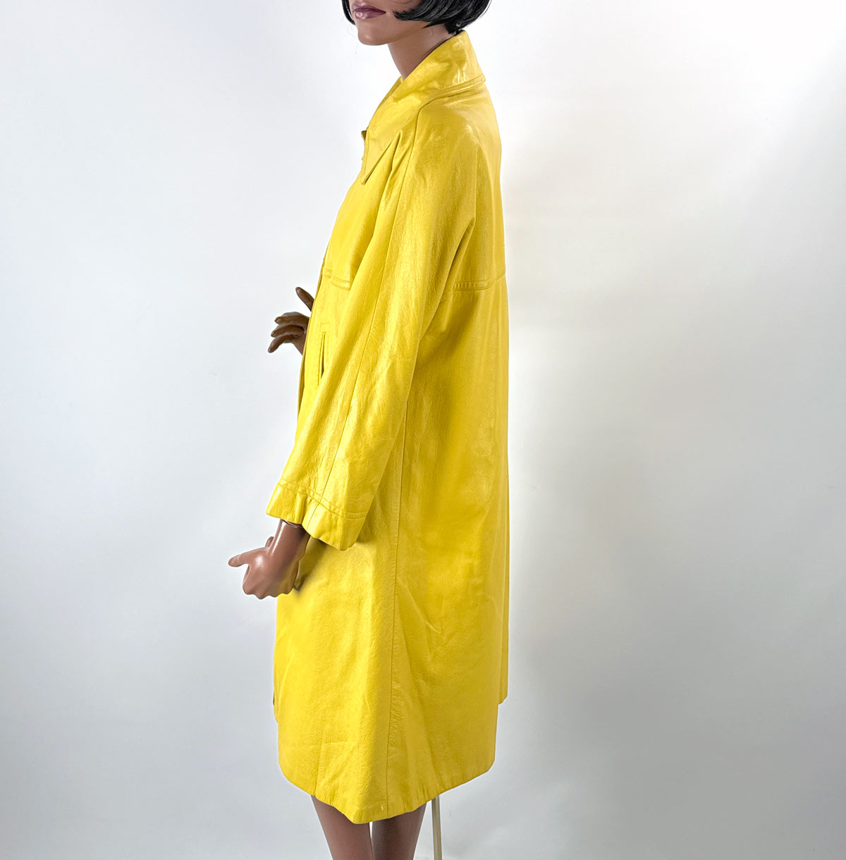 Bonnie Cashin Sill 70s Vintage Mod Leather Coat Turnlocks Medium VFG