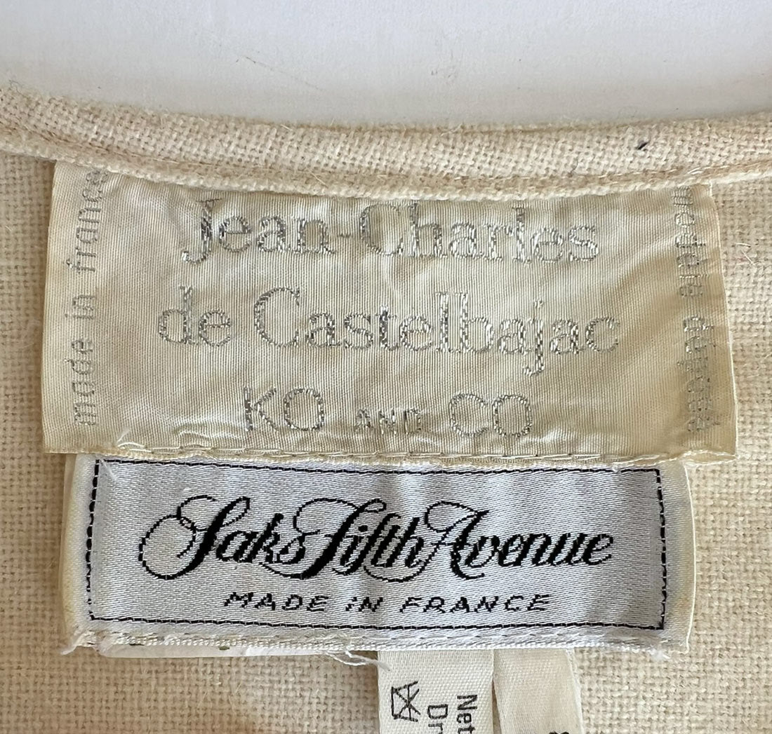 Vintage Designer Dress Castelbajac 80s Kangaroo Pouch Small Saks VFG
