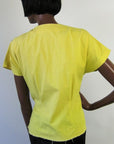 50s Summer Blouse Top Southwest Inspired Bold Studded Casual Time California VFG