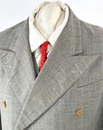 30s 40s Vintage Men's Suit Double Breasted Jacket Vest Pants As-Is Nanking China VFG