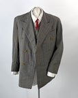 30s 40s Vintage Men's Suit Double Breasted Jacket Vest Pants As-Is Nanking China VFG