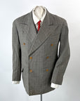 30s 40s Vintage Men's Suit Double Breasted Jacket Vest Pants As-Is Nanking China VFG