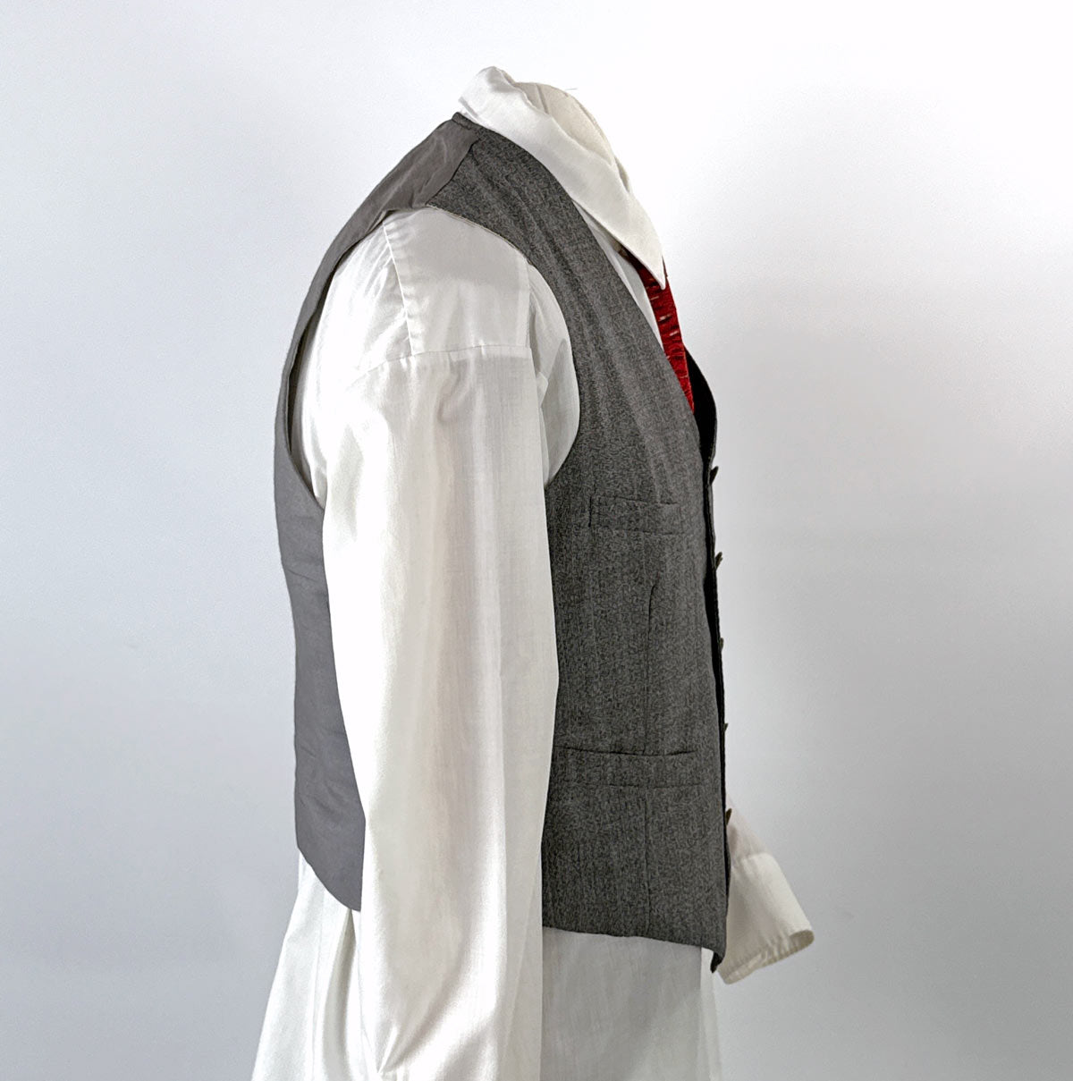 30s 40s Vintage Men's Suit Double Breasted Jacket Vest Pants As-Is Nanking China VFG