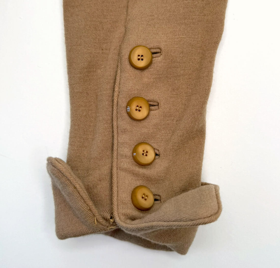 Anne Fogarty 50s 60s Day Dress Camel Knit Designer