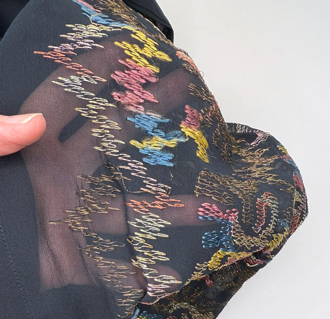 20s Embroidered Dress with Slip Dress Women&#39;s Antique M/L VFG