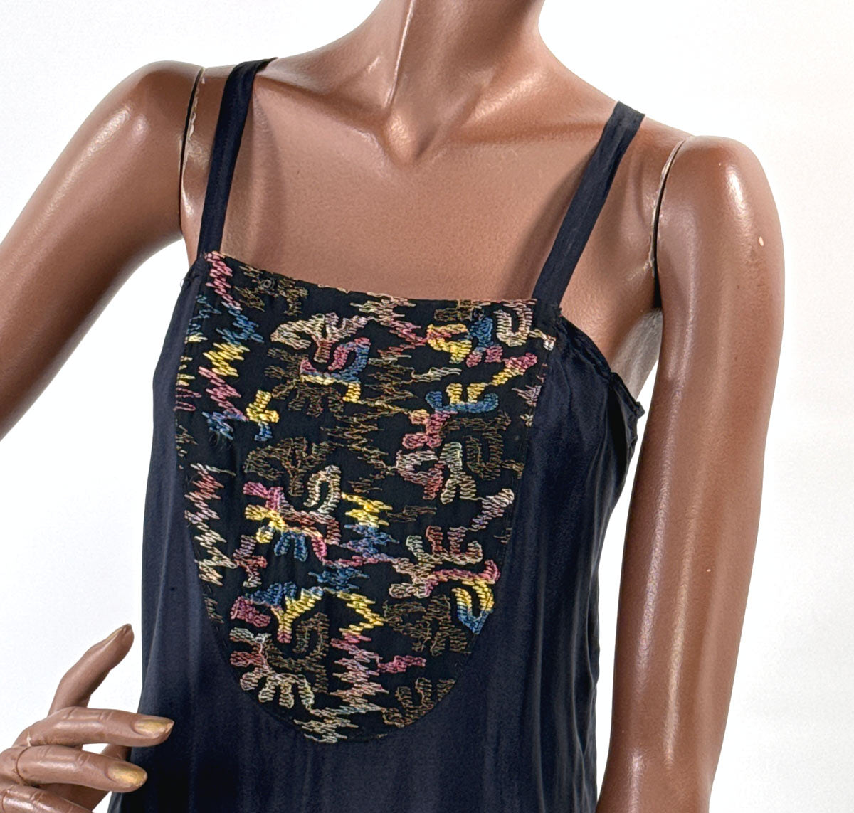 20s Embroidered Dress with Slip Dress Women&#39;s Antique M/L VFG