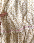 70s Maxi Dress Summer Festival Pastel Calico Print Jessica McClintock VFG