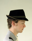 60s Stingy Brim Fedora Tyrolean Hat Velour P&C Habig Wein Large VFG