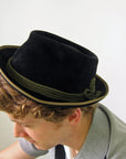 60s Stingy Brim Fedora Tyrolean Hat Velour P&C Habig Wein Large VFG
