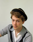 60s Stingy Brim Fedora Tyrolean Hat Velour P&C Habig Wein Large VFG