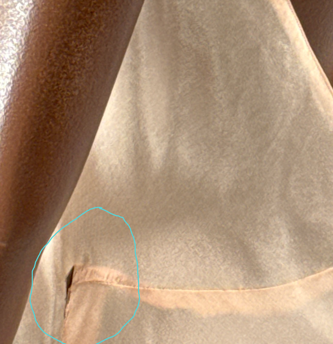 30s Bias Cut Halter Neck Slip Dress As-Is Small Peach VFG