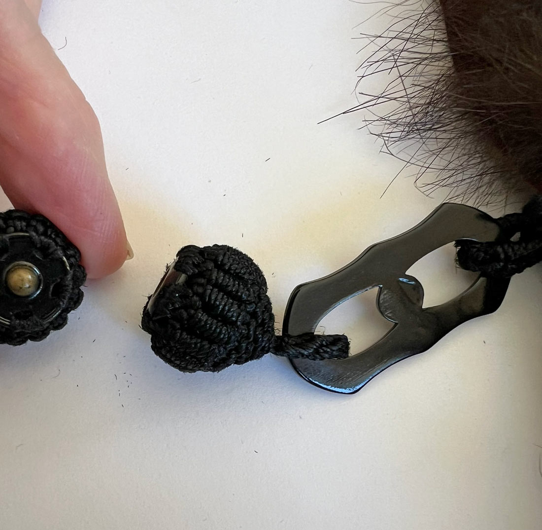 Antique Fur Stole Oversized Shawl 1910s 20s Vintage Tail Fringe Henkel VFG