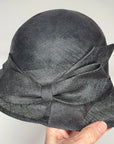 Vintage 20s 30s Cloche Hat Deadstock Brimmed Fine Straw Huntoon VFG