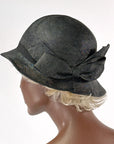 Vintage 20s 30s Cloche Hat Deadstock Brimmed Fine Straw Huntoon VFG