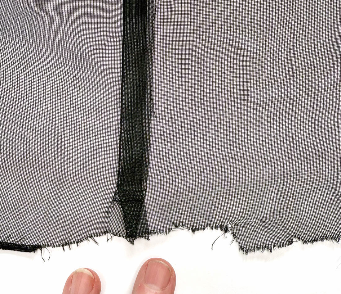 40s Illusion Lace &amp; Net Vintage Evening Dress Formal Dance Medium As-Is VFG