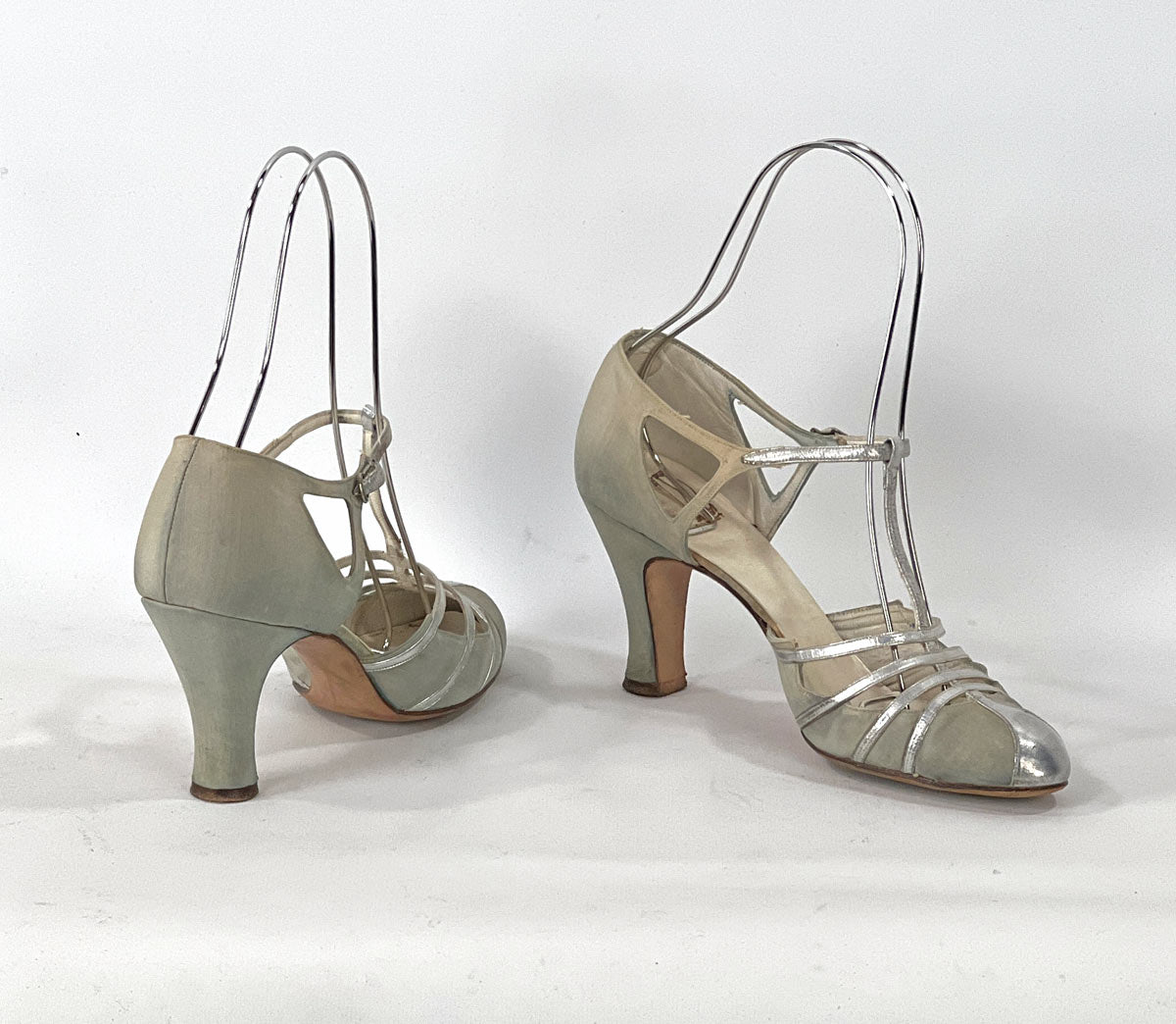 Flapper 1920s Heels 1920s Brown Leather Shoes Mary Janes High Heel