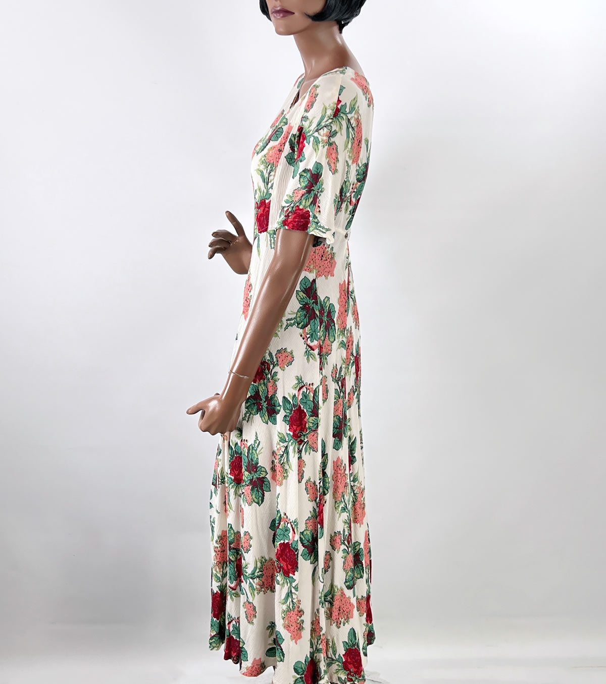 80s 90s Vintage Floral Print Dress Women's Romantic Grunge Large VFG K Mags Rags 80s 90s Vintage Floral Print Dress Women's Romantic Grunge Large VFG K Mags Rags