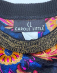70s Panne Velvet Mini Dress Paisley & Sparkle Carole Little VFG