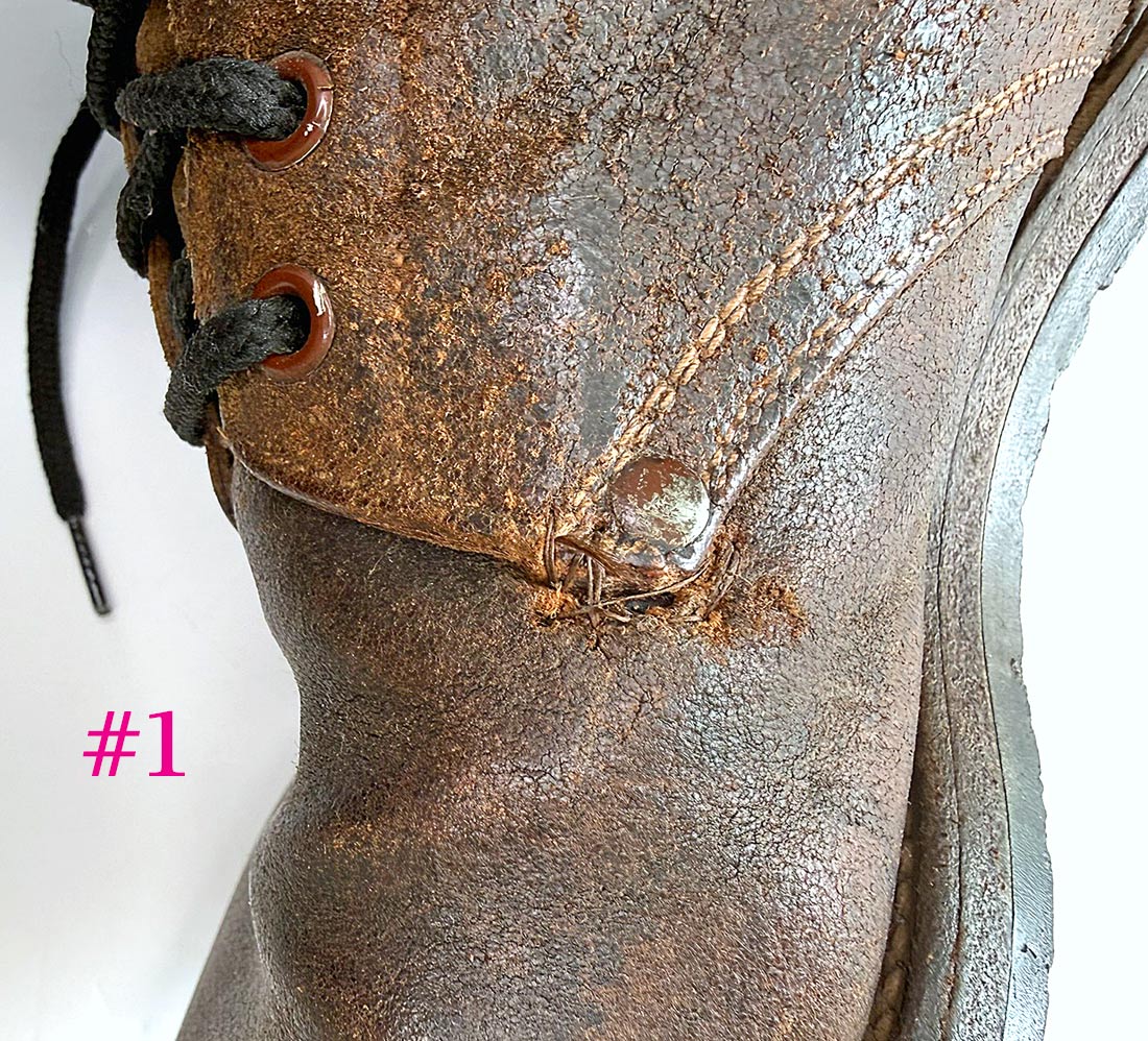 M43 Men's Vintage Army Boots Double Buckle WW2 40s 9D