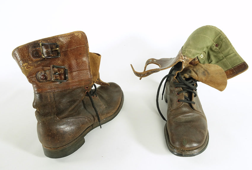 M43 Men's Vintage Army Boots Double Buckle WW2 40s 9D